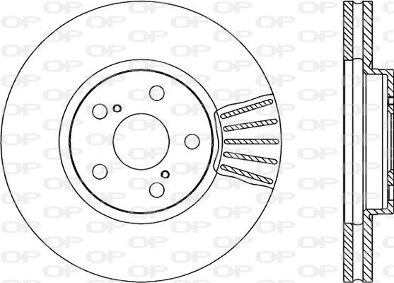 OPEN PARTS Тормозной диск BDA1829.20